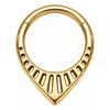 Titanium Ring Tribal Teardrop Clicker
