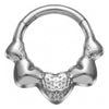 Titanium Ring 5 Hearts Clicker
