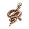 Titanium Top Slithering Coiled Snake Internally Threaded