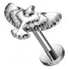 Titanium Labret Eagle Internally Threaded