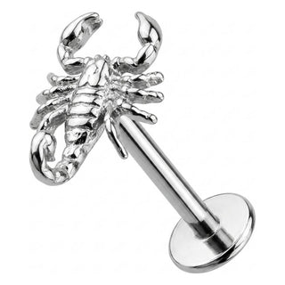 Titanium Labret Scorpion Internally Threaded