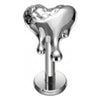 Titanium Labret Melting Heart Internally Threaded