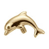 Titanium Top Jumping Ocean Dolphin Internally Threaded