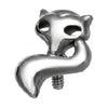 Titanium Top Curled Tail Fox Internally Threaded