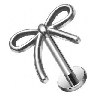 Titanium Labret Bow Internally Threaded