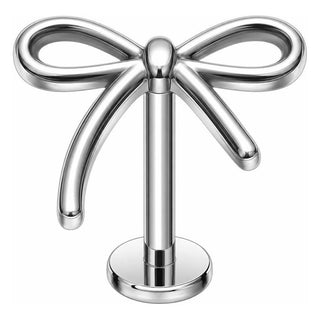 Titanium Labret Bow Internally Threaded
