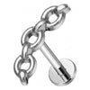 Titanium Labret Chain Internally Threaded