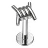 Titanium Labret Barbed Wire Internally Threaded