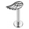 Titanium Labret Angel Wing Internally Threaded