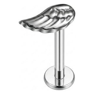 Titanium Labret Angel Wing Internally Threaded