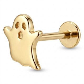 Titanium Labret Ghost Internally Threaded