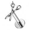 Titanium Labret Scissors Internally Threaded