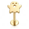 Titanium Labret Ghost Internally Threaded