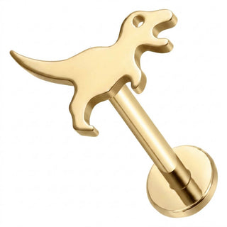Titanium Labret Dinosaur Internally Threaded
