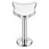 Titanium Labret Cat Internally Threaded