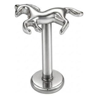 Titanium Labret Horse Internally Threaded