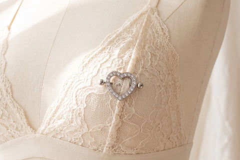 Nippelpiercing Herz